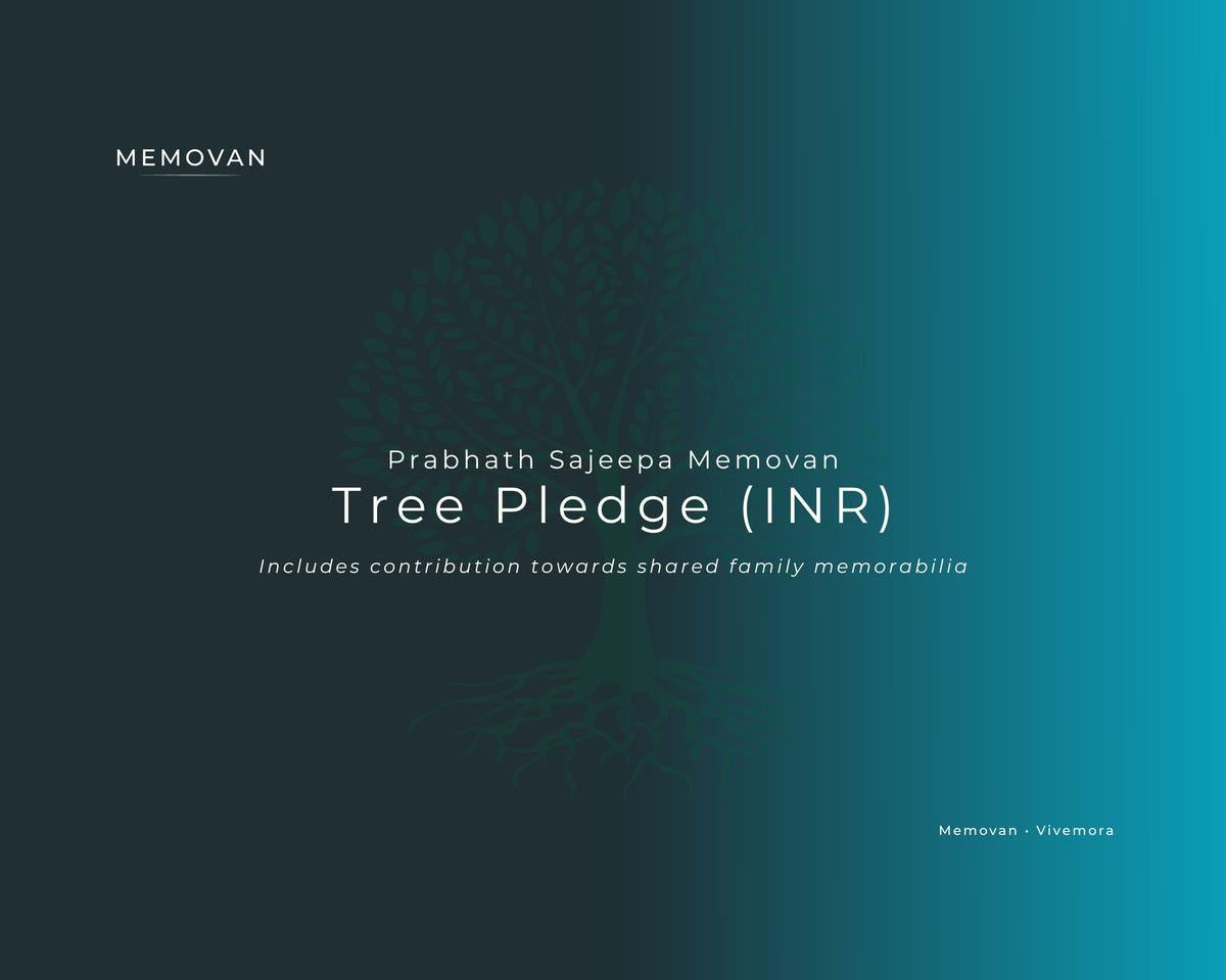 🌿 Prabhath Sajeepa ~ Memovan Tree Pledge (INR)